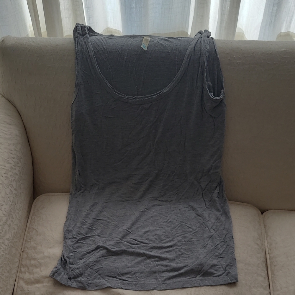 Gray Sleeveless Women's Top Breast Feeding